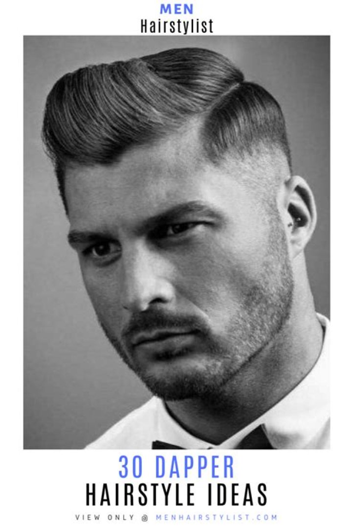 A Dapper Hairstyle For The Daring