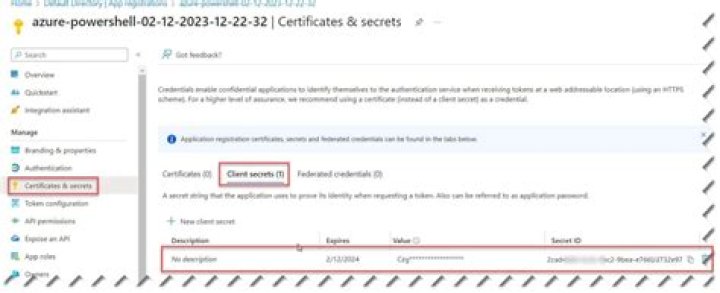 azure-identity: Azure::Identity::ClientSecretCredential Class Reference