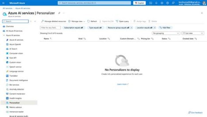 Azure Personalizer client library for .NET