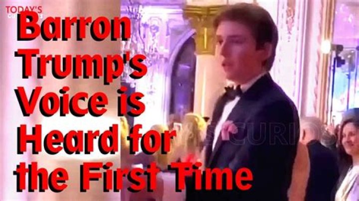 Barron Trump's Voice Revealed On YouTube: Listen Now