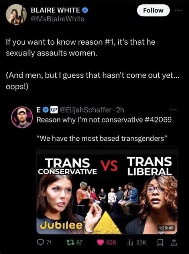 Blaire White's Conservative Views On Society