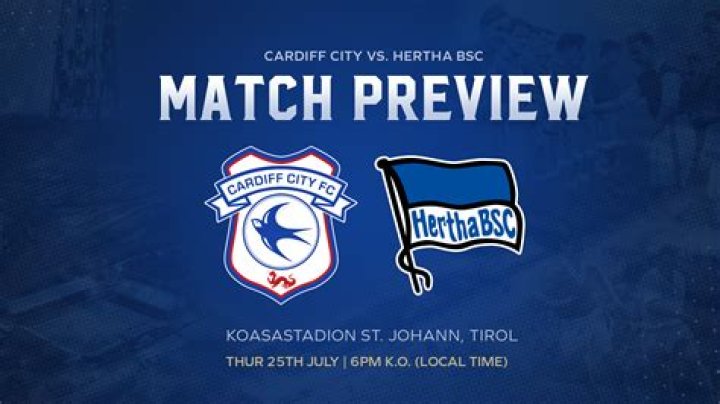 Cardiff City gegen Hertha im live Cardiff vs Hertha Club Friendlies 3 Vereins- 25 Juli 2024