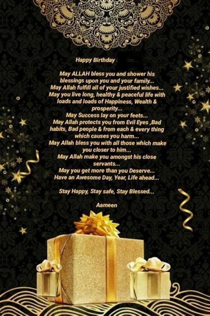 Congratulatory Birthday Wishes For Muslim