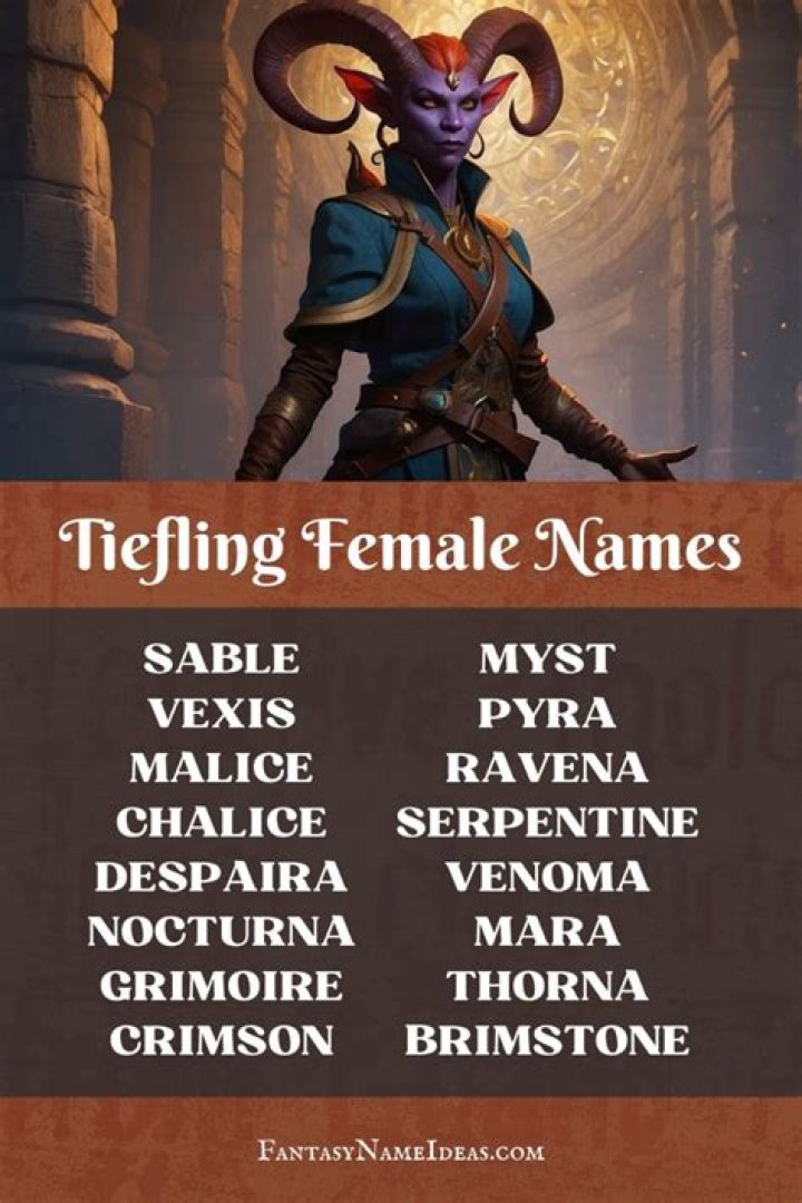 Creative And Evocative Names For Tieflings