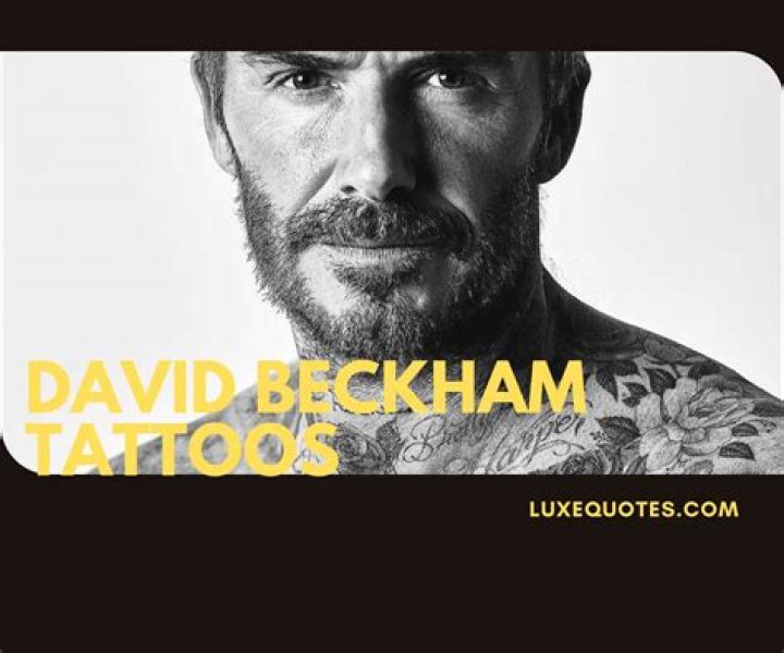 David Beckham's Inspiring Tattoos: A Canvas Of Personal Expression