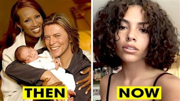 David Bowie And Iman And Daughter
