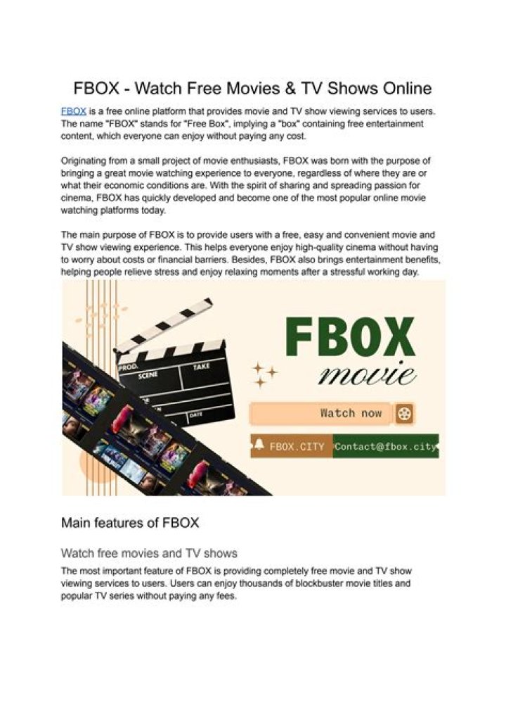 Discover The Ultimate FBOX Online Movies Experience