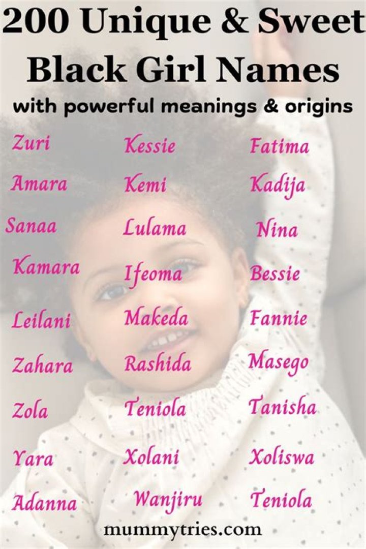 Discover Unforgettable Black Baby Names With Unique Meanings