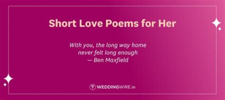 Exquisite Short Love Poems To Enchant Your Heart