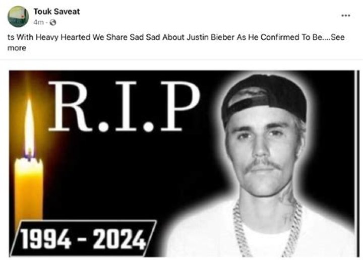 Fact Check: Did Justin Bieber Tragically Pass Away Today?