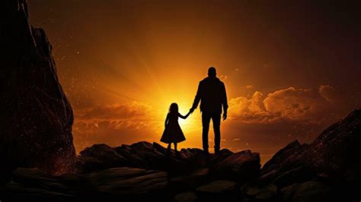 Father And Daughter On Screen