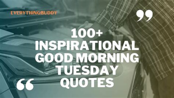 Fortify Your Tuesday Morning With A Surge Of Inspiration