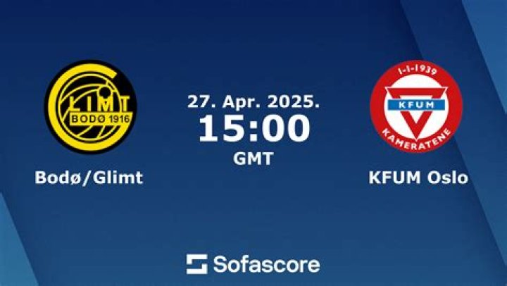 (Fotball<) KFUM Bodø Glimt på tv KFUM Oslo - Bodø/Glimt live resultat, H2H og lagoppstilling 27 juli 2024