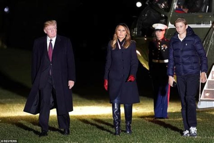 Get The Latest Pictures Of The Recently Outgrown Barron Trump