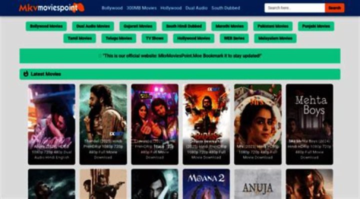 Get Your Favorite Movies In High Quality At MKVMoviesPoint