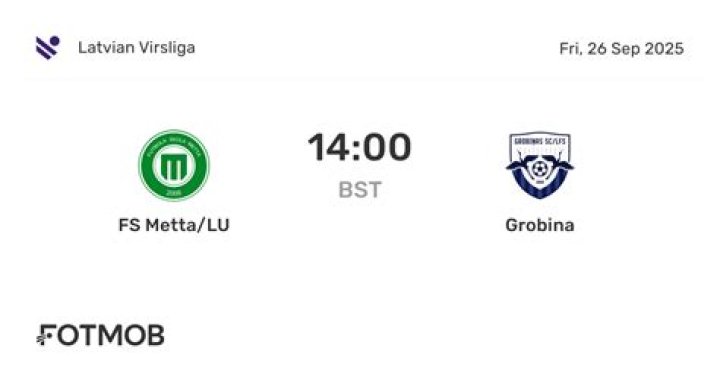 Grobiņa FS Metta LU skatīties interneta tiešraidē (ŠODIEN@@) FS Metta LU Jelgava skatīties tiešsaistē 27 jūlijs 2024 Skatieties tiešsaistē