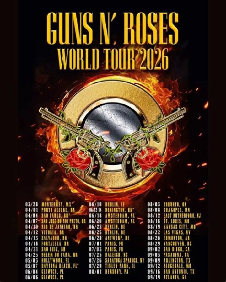 Guns N' Roses Knoxville Tickets And Tour Dates