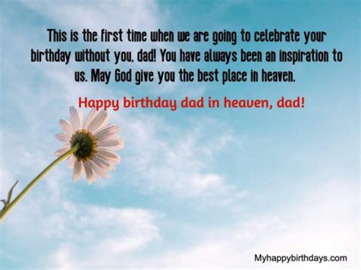 Heartfelt Birthday Quotes For Dads In Heaven