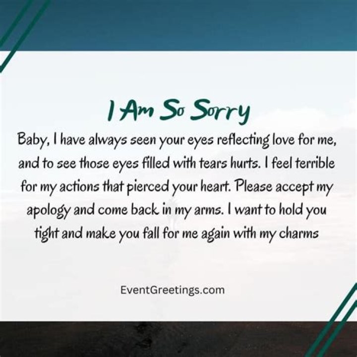 Heartfelt I'm Sorry Paragraphs For Your Girlfriend