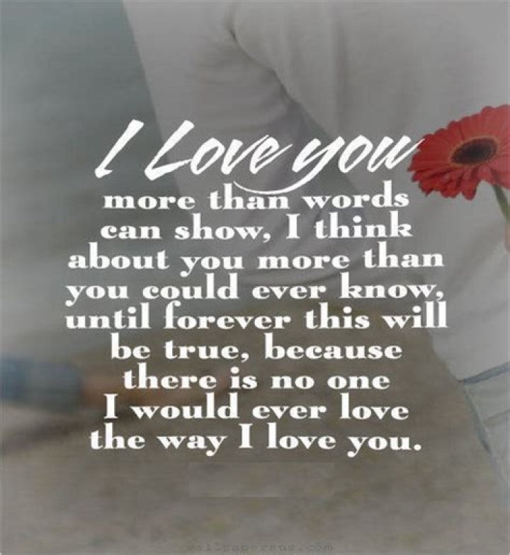 - I Love You More Than Words Can Express -