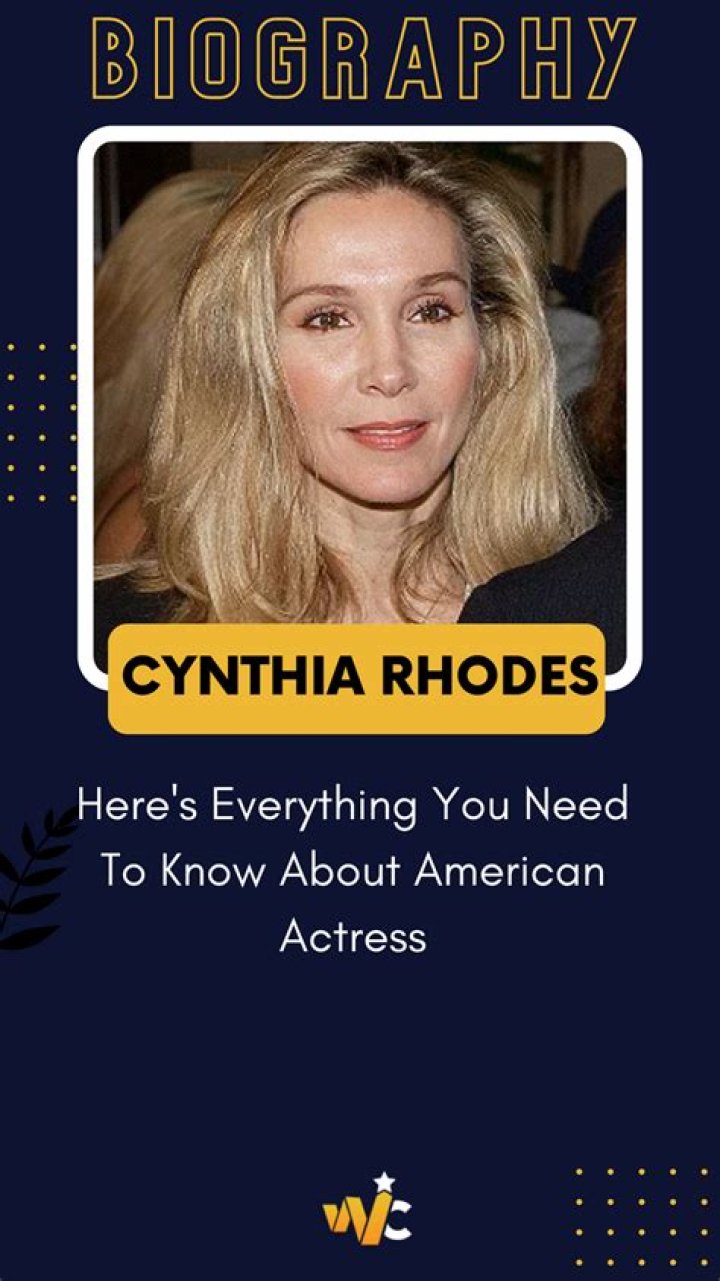 Is Cynthia Rhodes Divorced? Breaking Down The Latest News