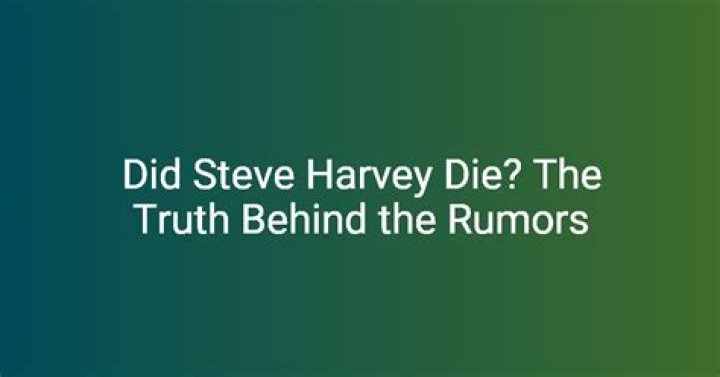 Is Steve Harvey Alive? The Truth Behind His Death Rumors