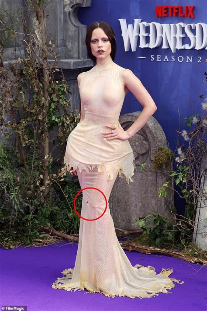 Jenna Ortega Wardrobe Malfunction