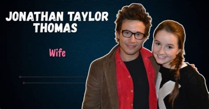 Jonathan Taylor Thomas Wife: Who Is She?