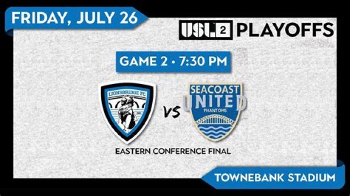 Lionsbridge VS Seacoast United live online 26 July 2024