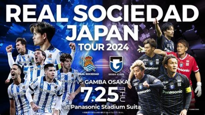 Live: Gamba Osaka vs Real Sociedad stream 25.07.2024