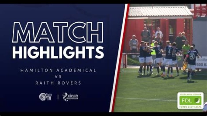 Live stream: Raith Rovers v Hamilton 27/07/2024