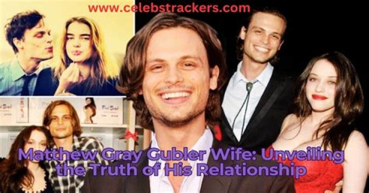 Meet Matthew Gray Gubler's Wife: Unveiling His Marital Status
