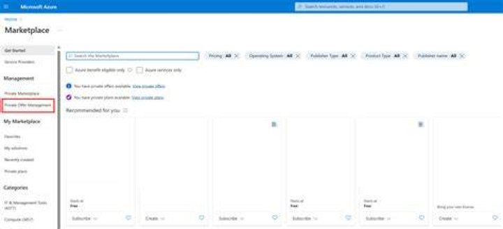 Microsoft Azure Marketplace management client library for .NET
