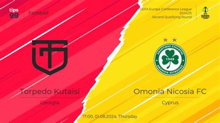 Omonoia VS Torpedo Kutaisi live match 25 July 2024