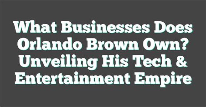 Orlando Brown's Disney Riches: Unveiling His Net Worth