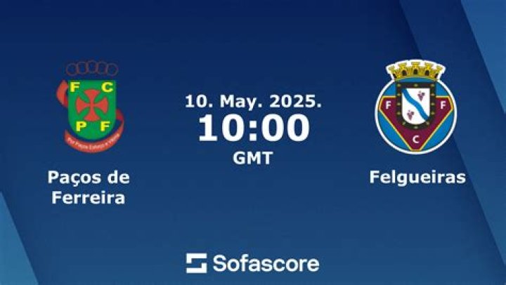 Pacos Ferreira vs. Felgueiras live 24/07/2024