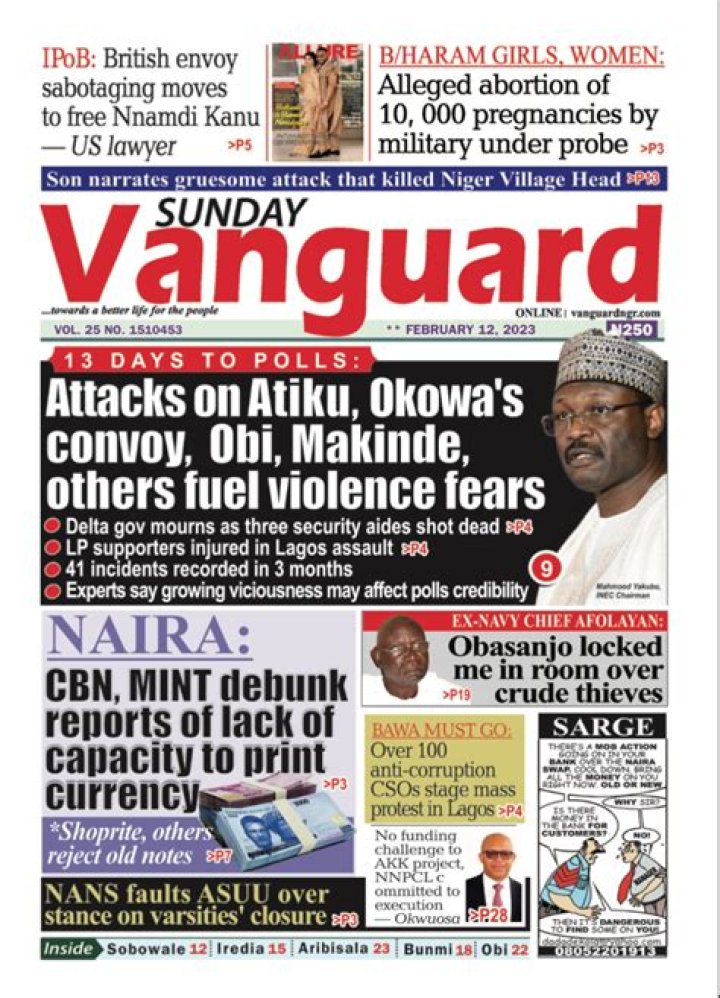 Read The Latest Nigerian Newspapers Online Today