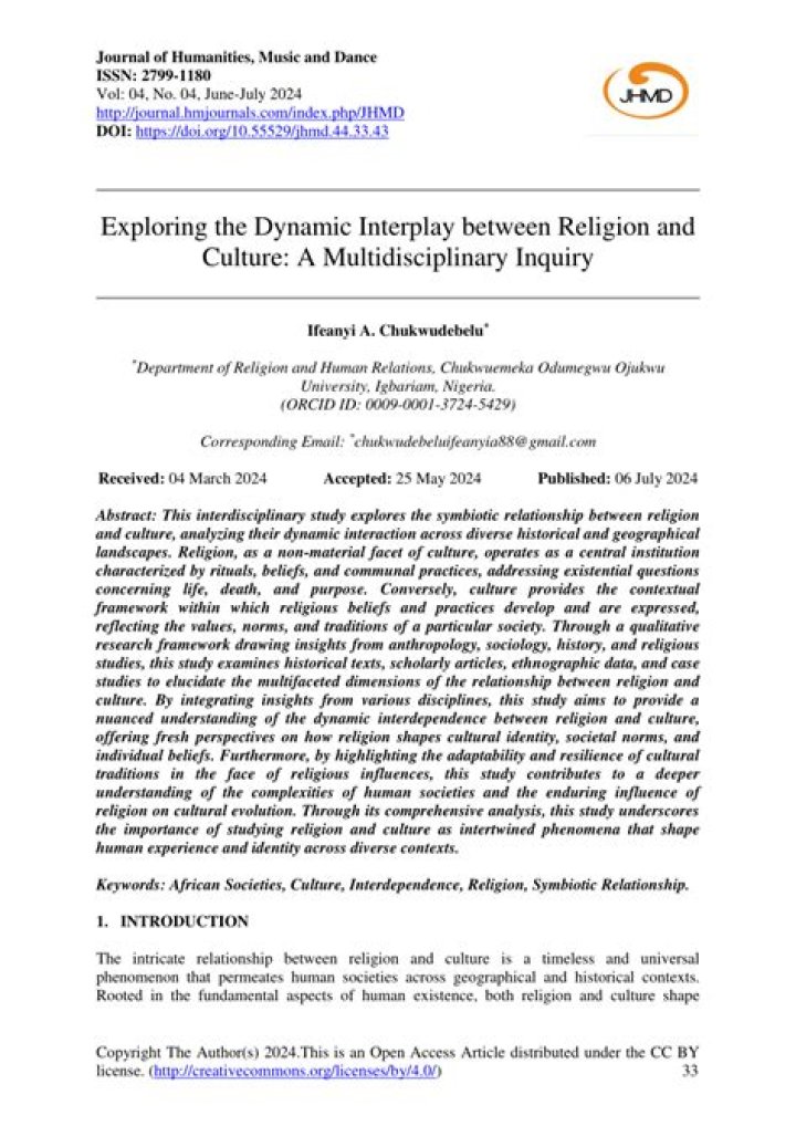 Religion, Nationality, And Their Interplay