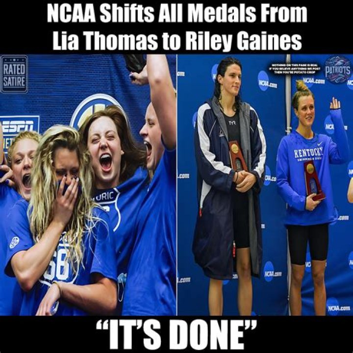 Riley Gaines Rightfully Awarded NCAA Medals