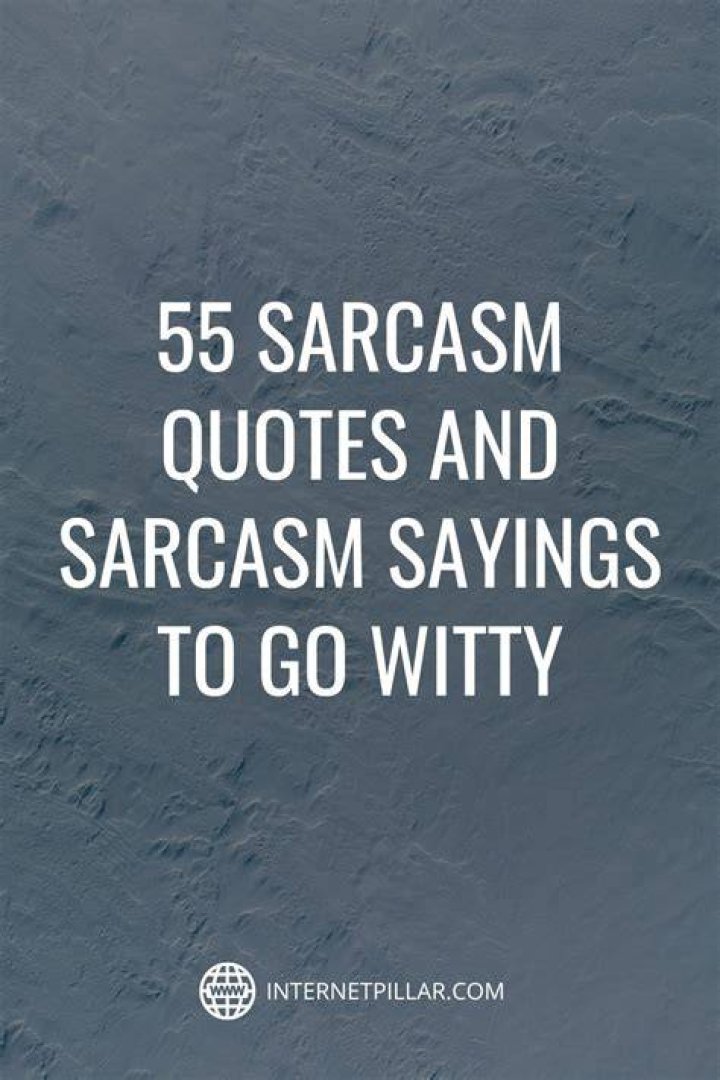 Sarcastic Quotes To Put Them In Their Place