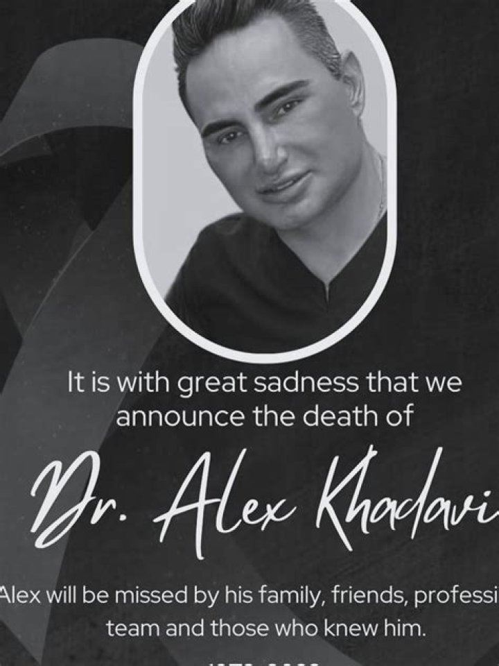 Shocking Death Of Prominent Figure: Alex Khadavi