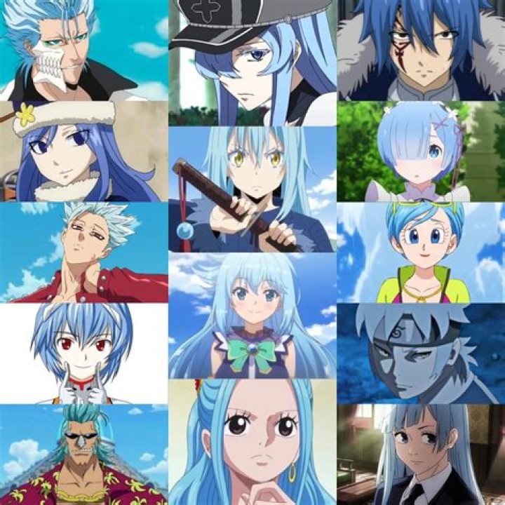 Spectacular Blue-Haired Characters: A Visual Delight