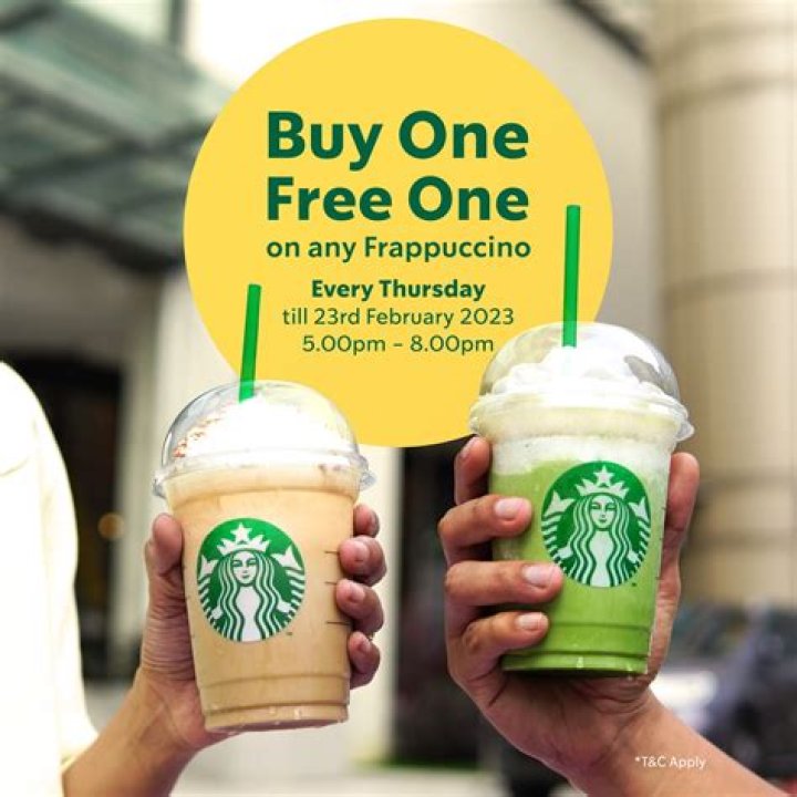 Starbucks BOGO: Buy One, Get One Free Deals