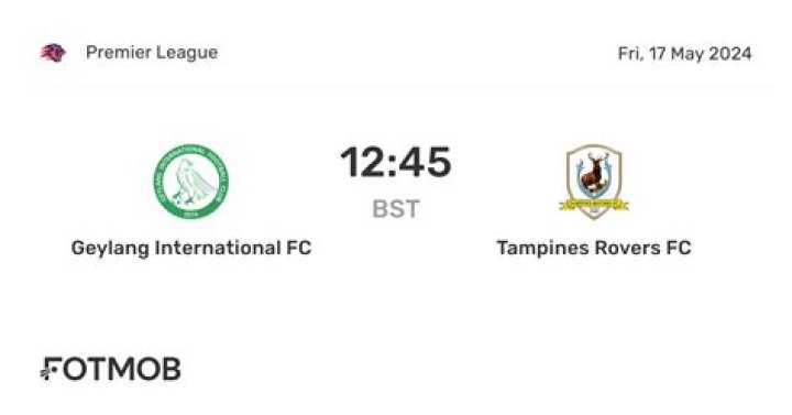 Tampines Rovers VS Geylang International live free 24 July 2024