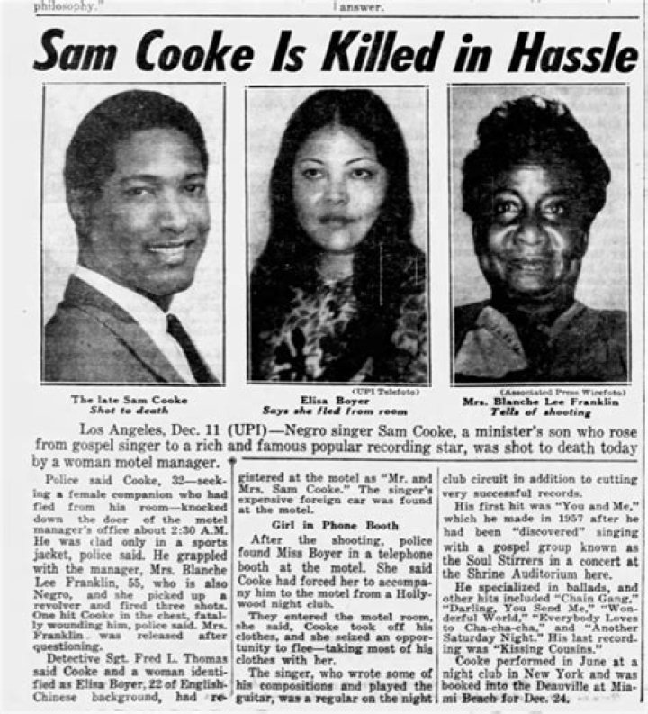 The Mysterious Circumstances Behind The Shocking Death Of Sam Cooke