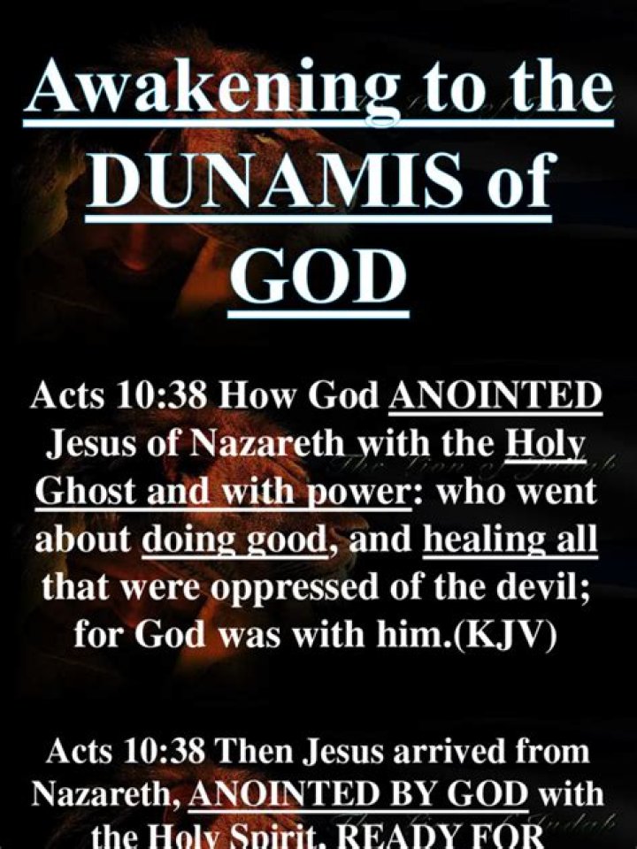 The True Meaning Of Dunamis