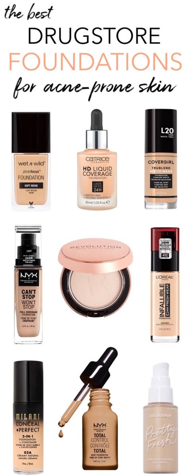 The Ultimate Guide To Drugstore Foundations: Finding The Best For Your Skin