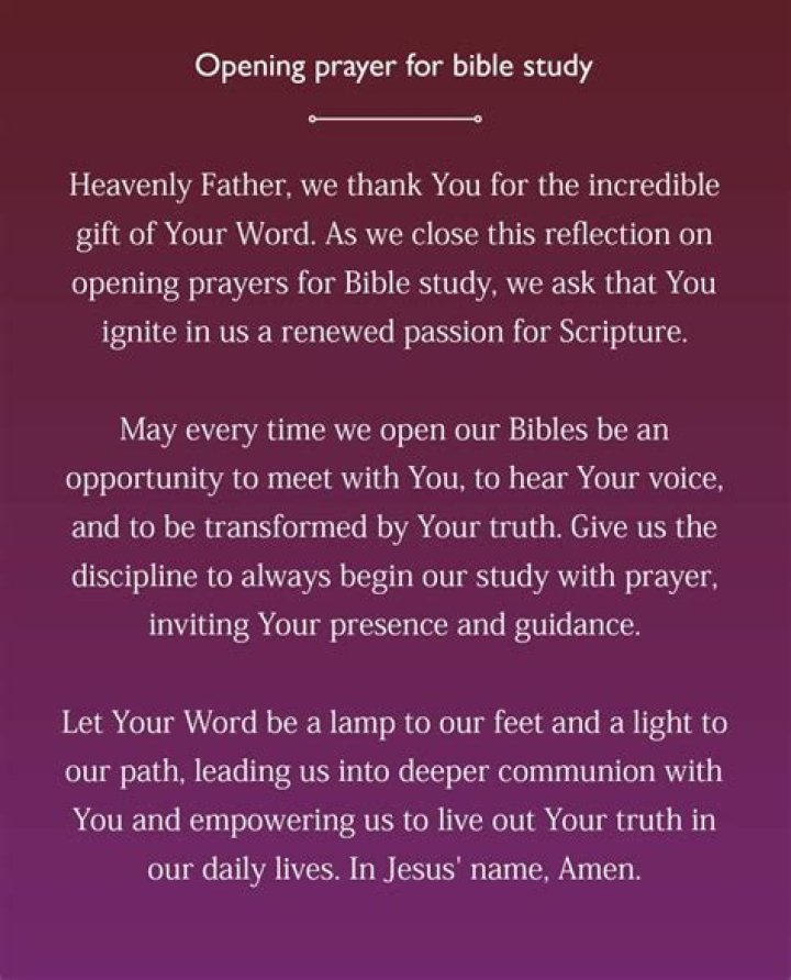 The Ultimate Guide To Opening Prayers For Bible Study
