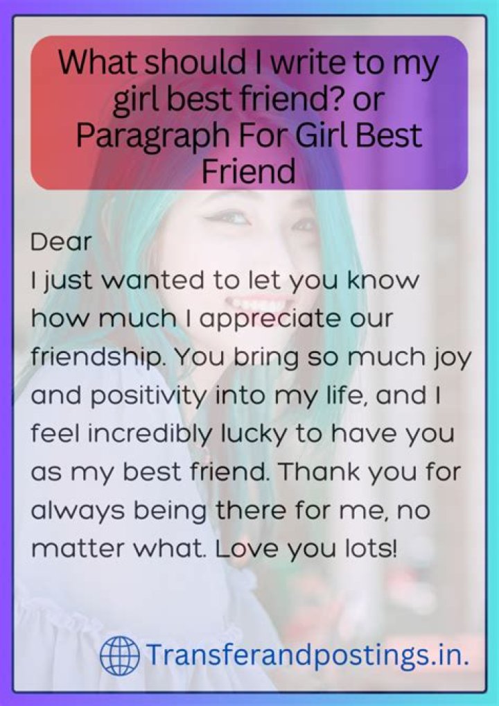 The Ultimate Guide To Writing Unforgettable Paragraphs About Your Best Friend