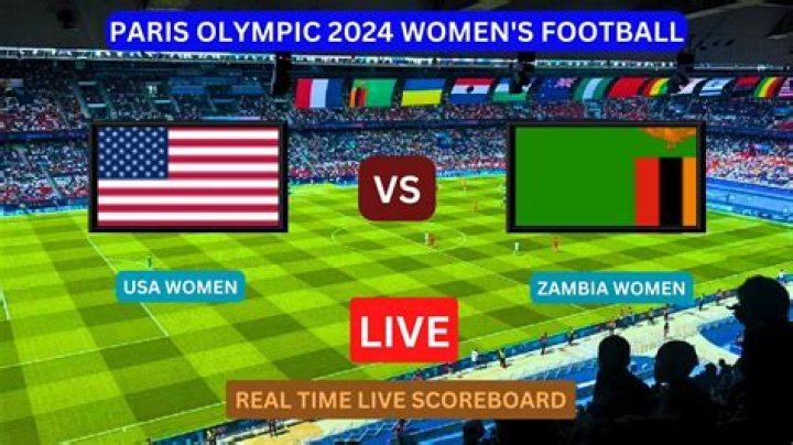 Today: USA v Zambia live 25 July 2024